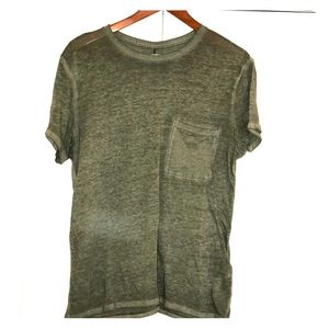 Abercrombie Loose Tee Shirt, Army Green